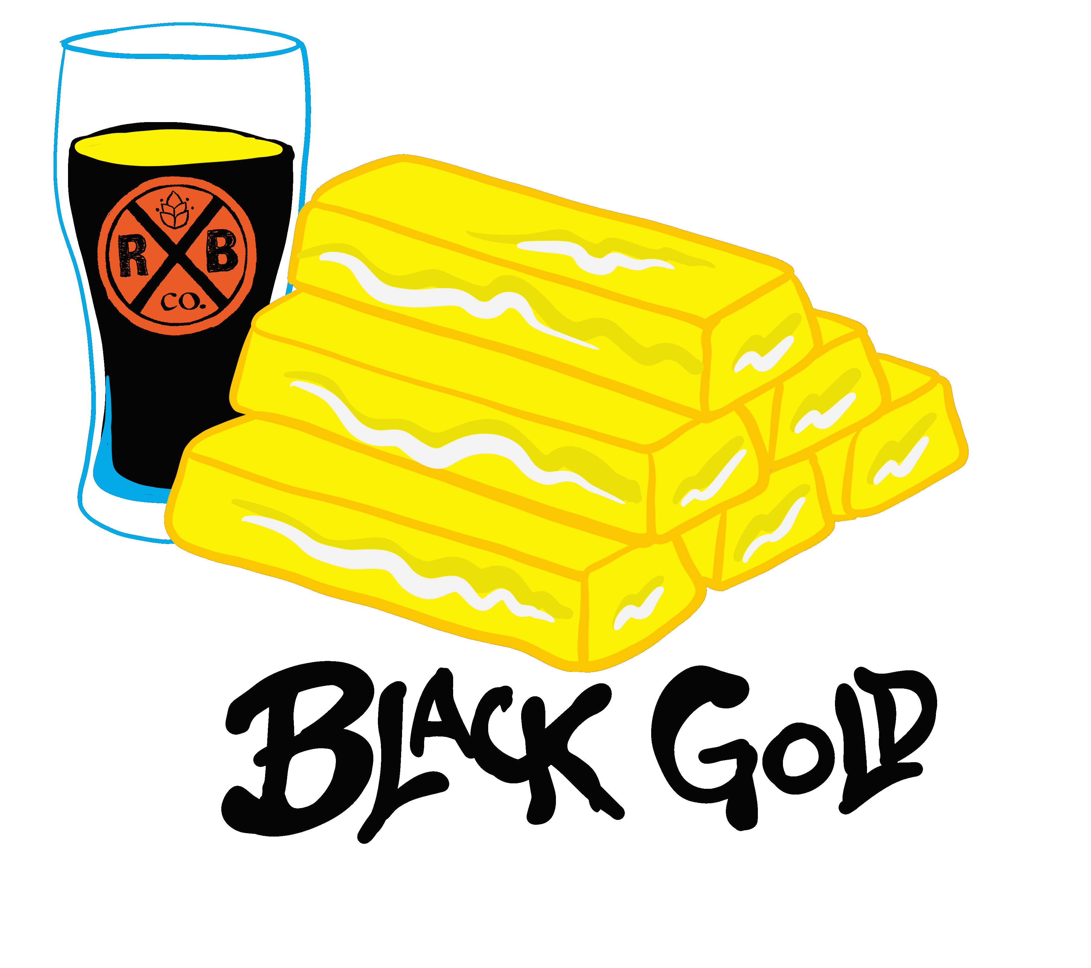 Black Gold Dry Irish Stout can art